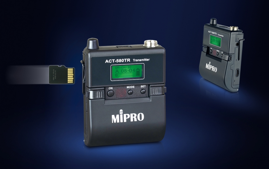 MIPRO Introduces the ACT-580TR Digital Recordable Transmitter