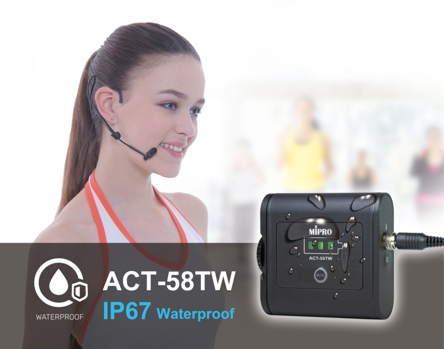 MIPRO ACT-58TW 防水型數位佩戴式發射器新上市