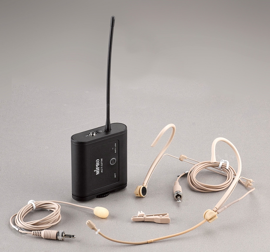 MIPRO ACT-33TW／MU-57HS／MU-57LS：類比傳訊、具備防水功能的無線麥克風系統