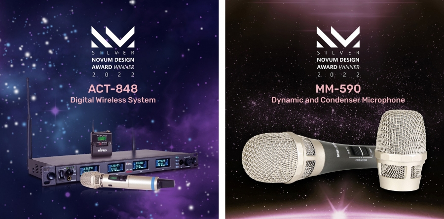 MIPRO ACT-848 Wireless System and MM-590 Microphone are Winners of Novum Design Award