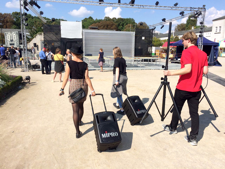 MIPRO Portable PAs Partnered Artists in Paderborn International Arts Fair