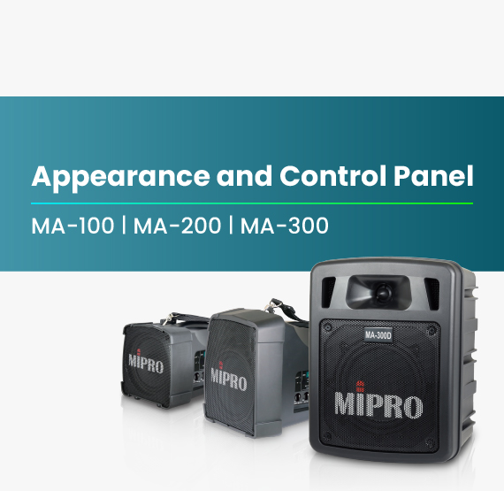 MA-100_MA-200_MA-300_Appearance_and_Control_Panel